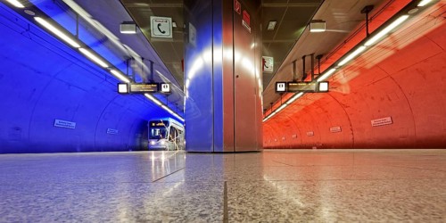 Subway station stop Bochumer Verein