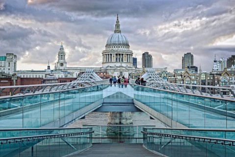 Millennium Bridge and St Pauls Cathedral