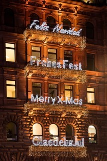 Lettering Merry Christmas in different languages