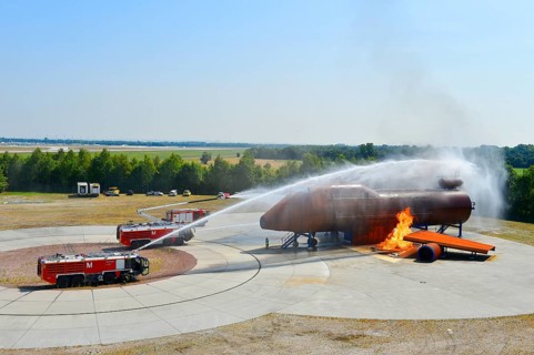 Aircraft fire drill