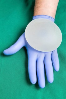 Silicone breast implant