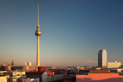 Berlin Mitte with TV Tower and Park Inn Hotel Berlin