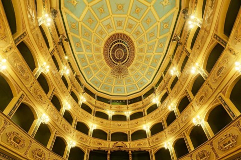 Gold decorated auditorium