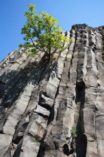 Volcanic basalt rock of Hegyestu