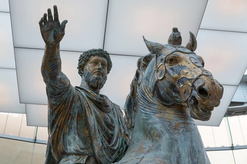 Original equestrian statue