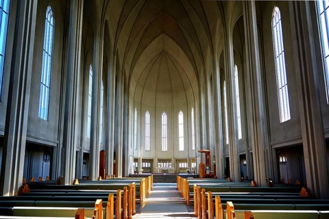 Interior of Hallgrimskirkja