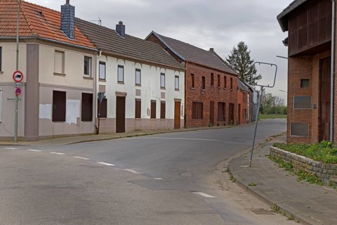 Abandoned City Pesch near lignite opencast mine Garzweiler