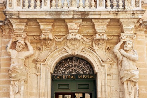 Baroque facade with caryatids
