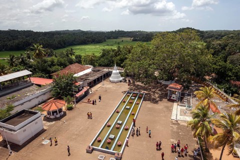 View of temple grounds