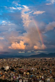 Aerial view from Swayambhunath Temple