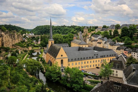 Abbey Neumunster in the suburbs of Grund