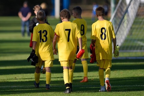 Junior soccer players