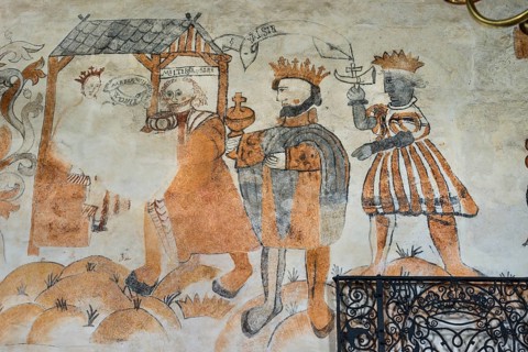 Fresco from 1545 in the nave
