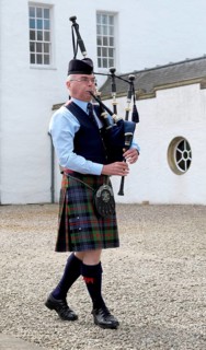 Bagpipe player
