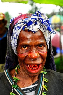 Betel nut seller on the market