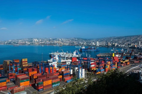Overlook over the cargo port