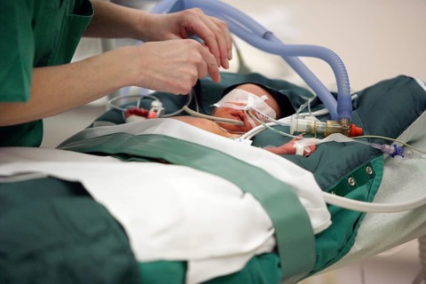 Surgery of a newborn