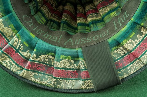 Inner lining of a wool felt hat
