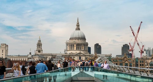 Millennium Bridge and St. Paul's Cathedral