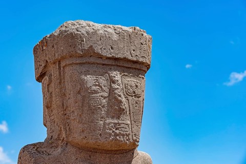Monolith in Kalsasaya Temple