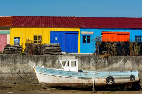 The oyster huts of Saint-Trojan-les-Bains some are artists' galleries