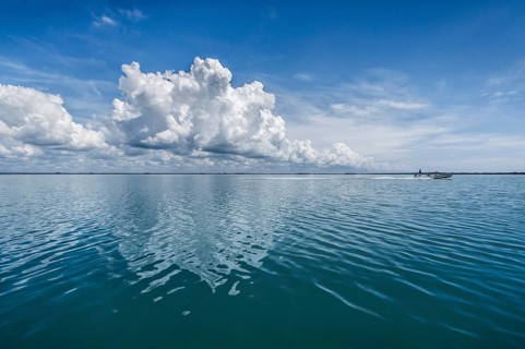 Clouds over the sea