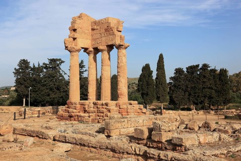Remains of theTemple of the Dioscuri