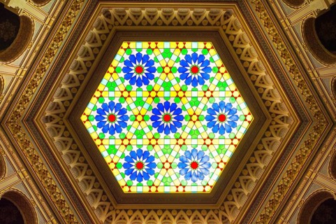 Stained-glass ceiling