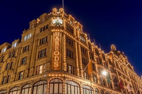 Illuminated department store Harrods