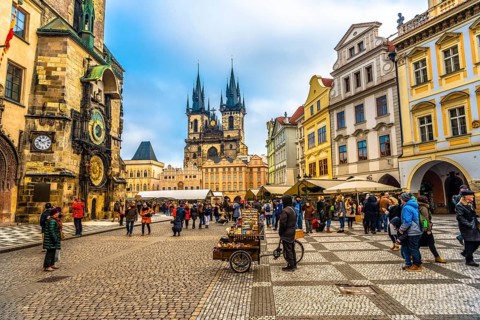 Astronomical clock on Old Town Hall