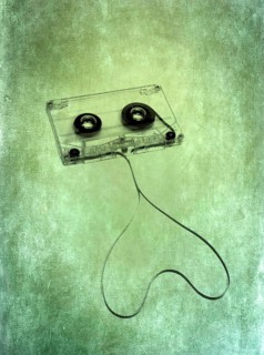 Transparent audio cassette