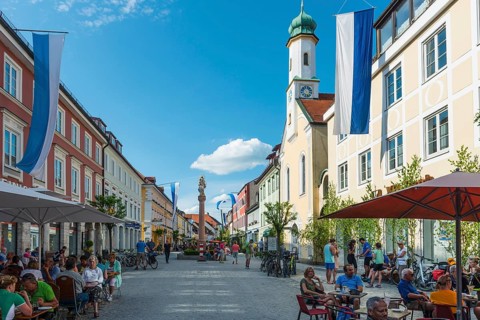 Untermarkt with daughter church Maria Hilf