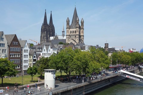 Great St. Martin Church and Cologne Cathedral