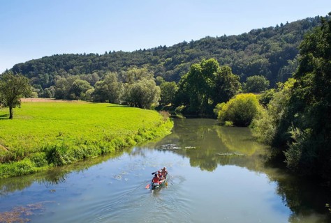 Canoeing on River Altmuhl