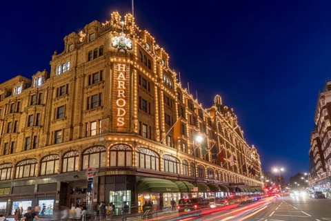 Illuminated department store Harrods