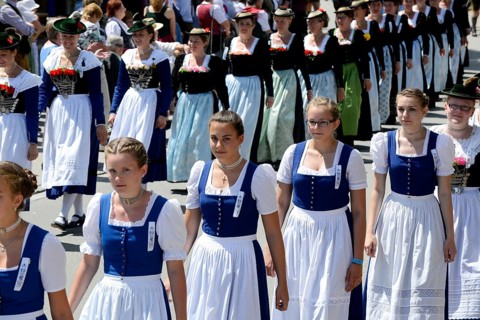 Traditional costume parade