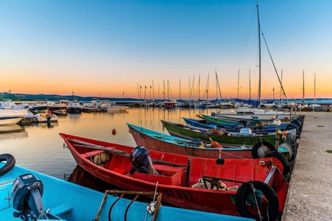 Boats in the harbor