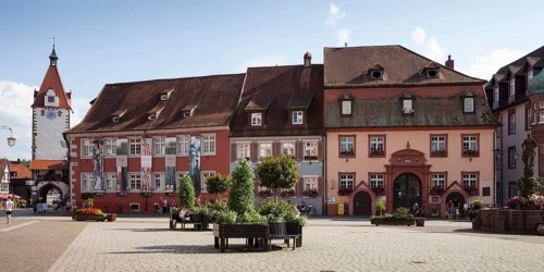 Market square with Kinzingtor