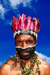 The highland tribes present themselves at the annual Sing Sing of Goroka