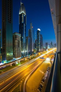 View in evening from Four Points by Sheraton