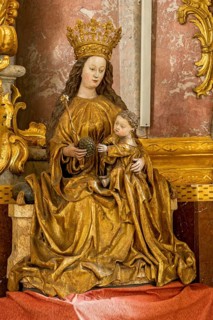 Figure of St. Mary holding baby Jesus