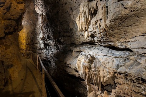 Dripstone cave Lurgrotte