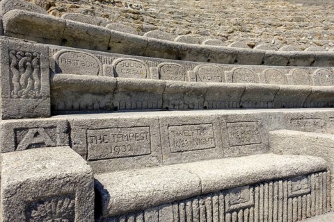 Inscribed seat backrests