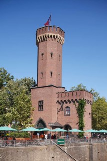 Malakoff Tower and Hafenterrasse cafe