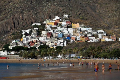 Tourists on the beach