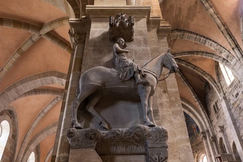 Sculpture Bamberger horse-rider