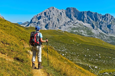 Hiker in Prattigau