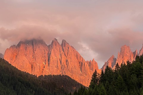 Geisl Massif in the Sunset
