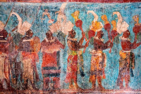 Original mural in temple