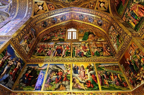 Frescoes in the Armenian Orthodox Vank Cathedral